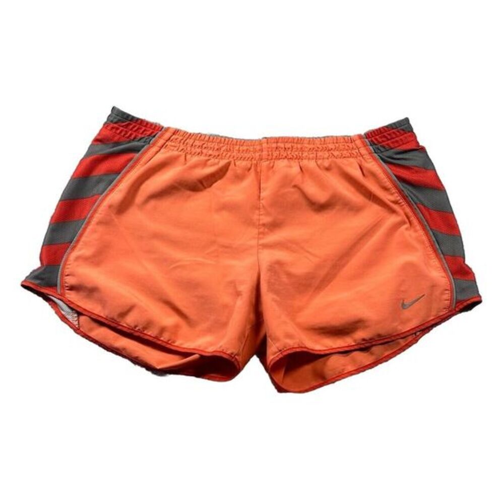 NIKE Dri-Fit Womens Shorts, Orange‎ And Black Size M